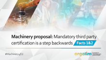Machinery Proposal: Mandatory third party certification is a step backwards – Facts 1 & 2