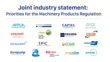 Joint industry statement:  Priorities for the Machinery Products Regulation